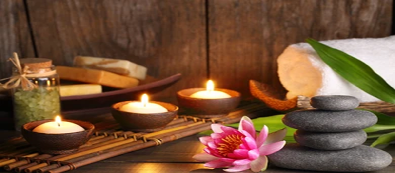 Luxury spa therapy room with relaxing ambiance